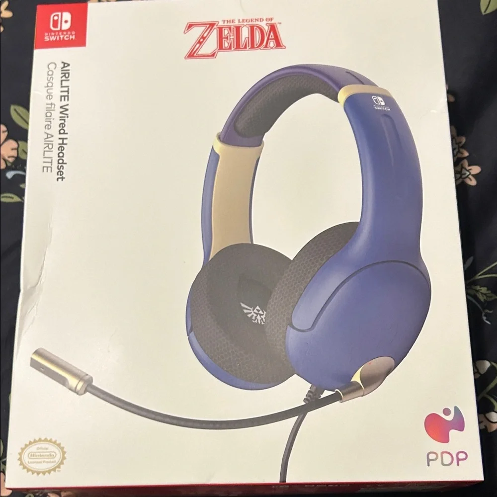 PDP The Legend of Zelda Airlite Wired Headset - Blue